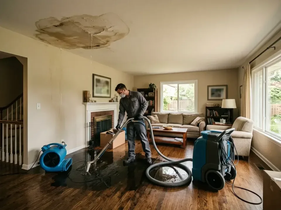 attic-pipe-burst-ceiling-drip-008 — frequently asked questions, Water Damage Restoration & Carpet Care in Fremont, NE